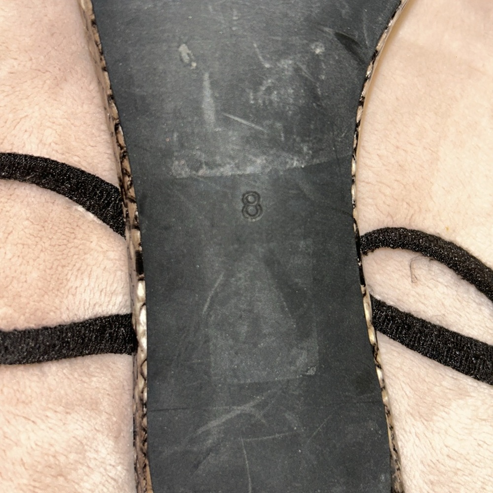 Jeffrey Campbell Black and Brown Snakeskin Slide Sandals - Picture 6 of 7